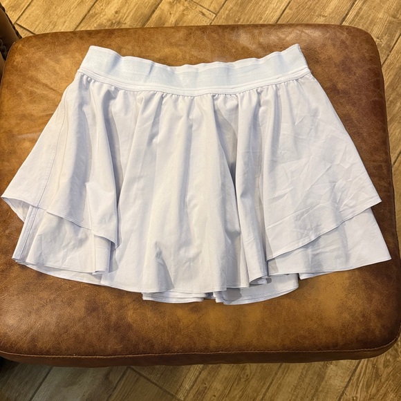 lululemon athletica Pants - Lululemon Court Rival High Rise Skirt Sz 10 Long Pastel Blue Tennis Skort Golf